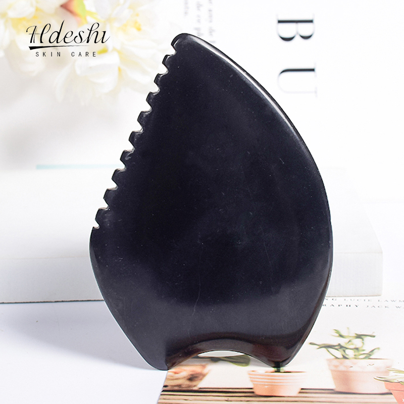 Gua Sha Tool Rose Quartz - Alat pengikis Gua Sha wajah batu