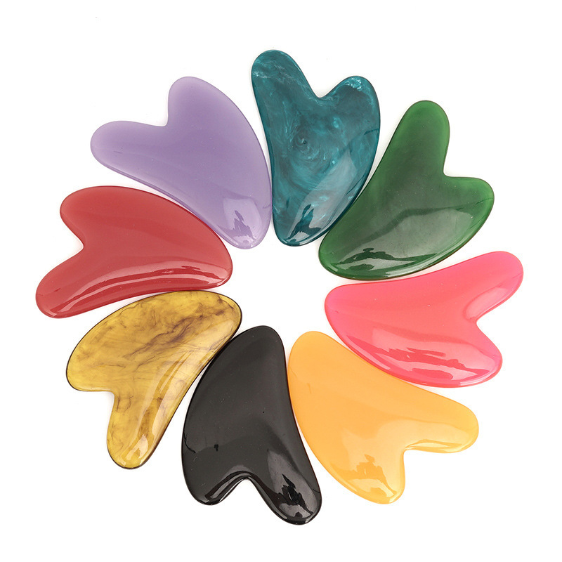 Gua Sha Tool Rose Quartz - Batu Guasha Rose Quartz, Papan Pijat