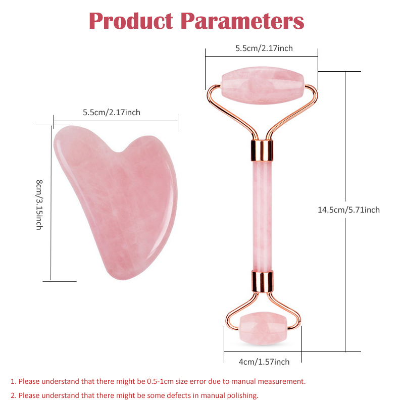 Alat Pijat Perawatan Kulit Lif - Gua Sha Tool Rose Quartz ulasan dan harga