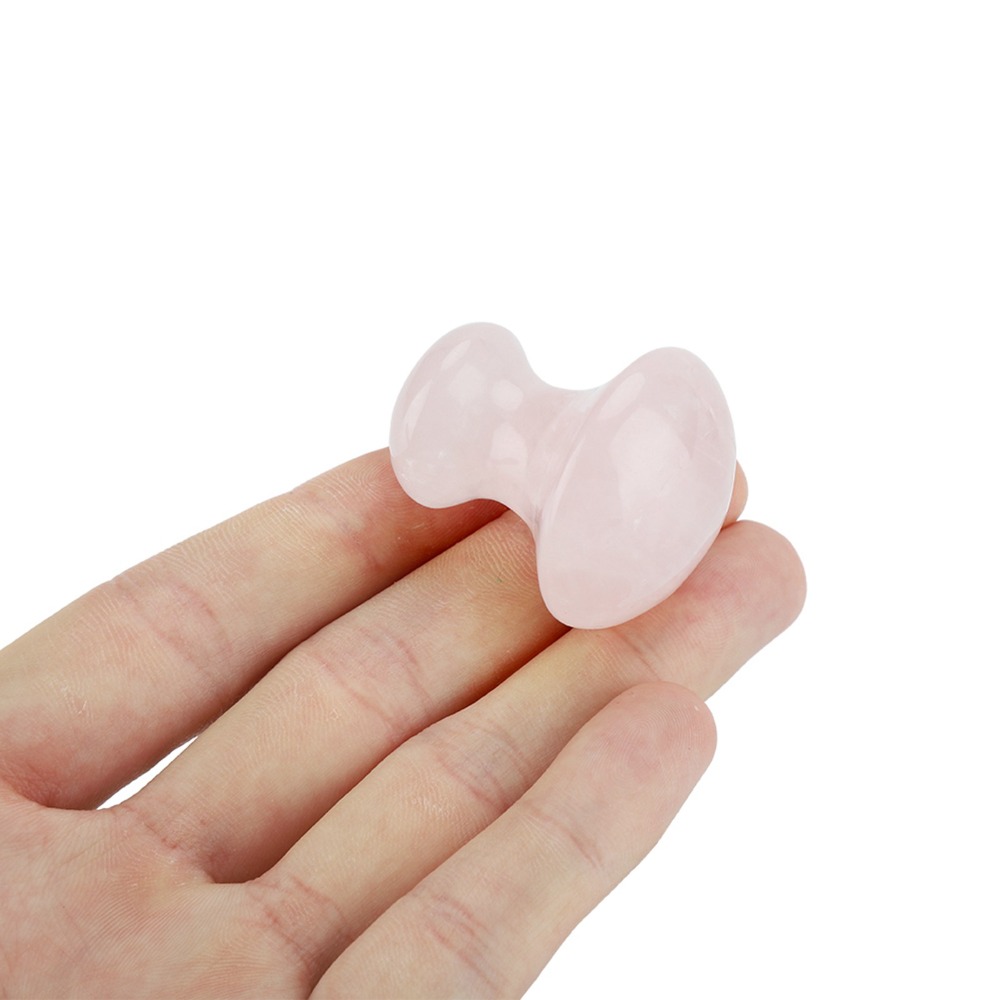 Batu Pijat Kristal Rose Quartz - Gua Sha Tool Rose Quartz ulasan dan harga