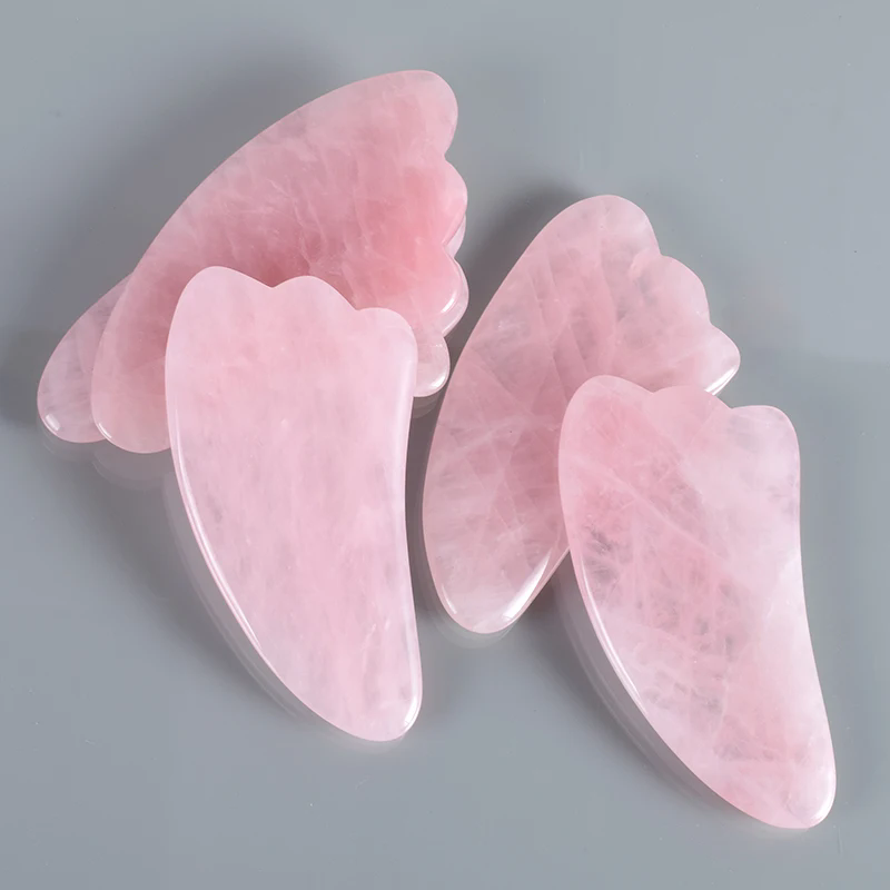Papan Gua Sha Kuarsa Mawar Ala - Gua Sha Tool Rose Quartz ulasan dan harga