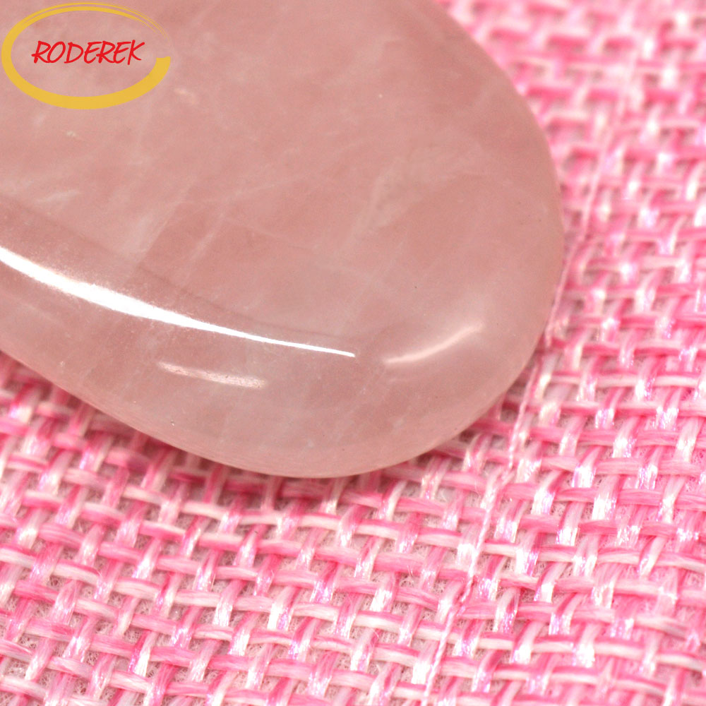Jade Paket Piring Alami Mawar  - Gua Sha Tool Rose Quartz ulasan dan harga