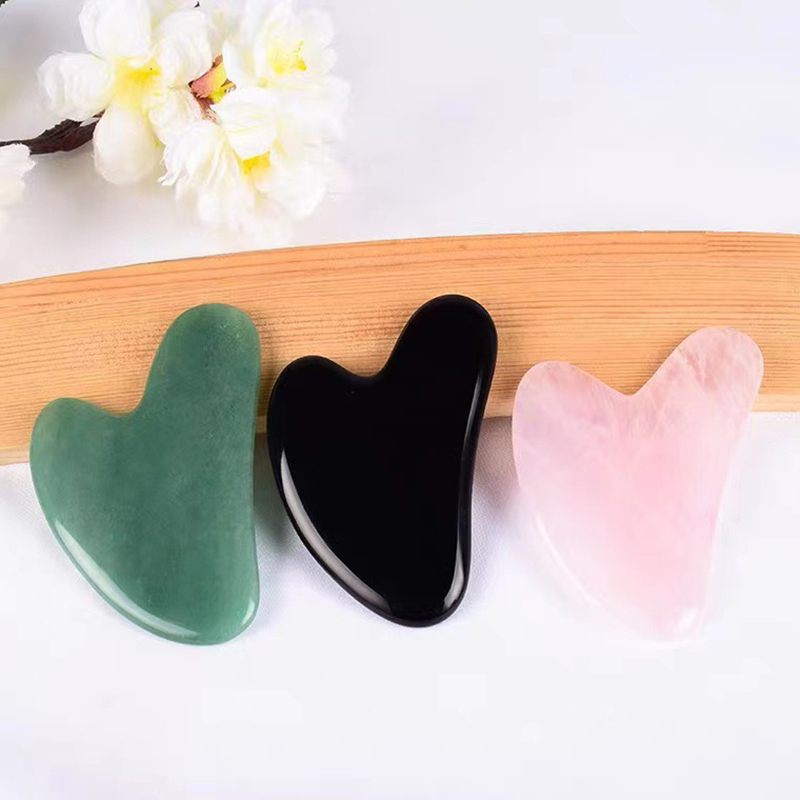 1Pc Papan Pijat Gua Sha Batu B - Gua Sha Tool Rose Quartz ulasan dan harga