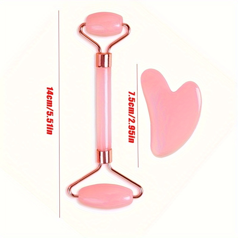 2 Buah Batu Gua Sha Baru untuk - Gua Sha Tool Rose Quartz ulasan dan harga