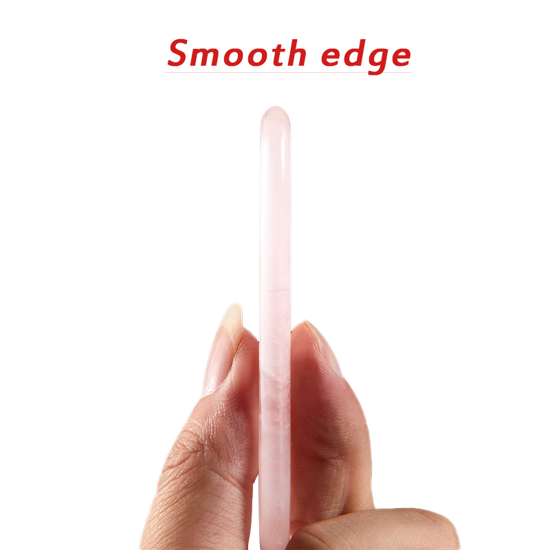 Batu Alam Giok Guas Pengikis M - Gua Sha Tool Rose Quartz ulasan dan harga