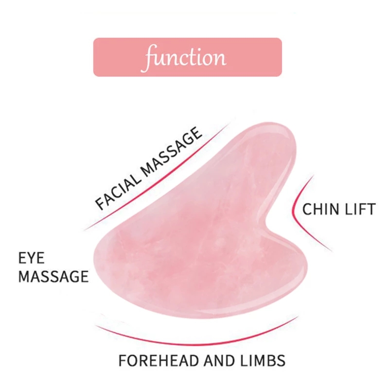 10 buah alami giok Gua Sha Set - Gua Sha Tool Rose Quartz ulasan dan harga