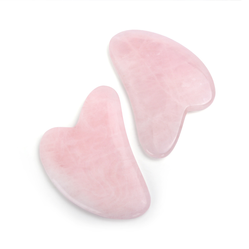 Alat Pijat Guasha Giok Kuarsa  - Gua Sha Tool Rose Quartz ulasan dan harga