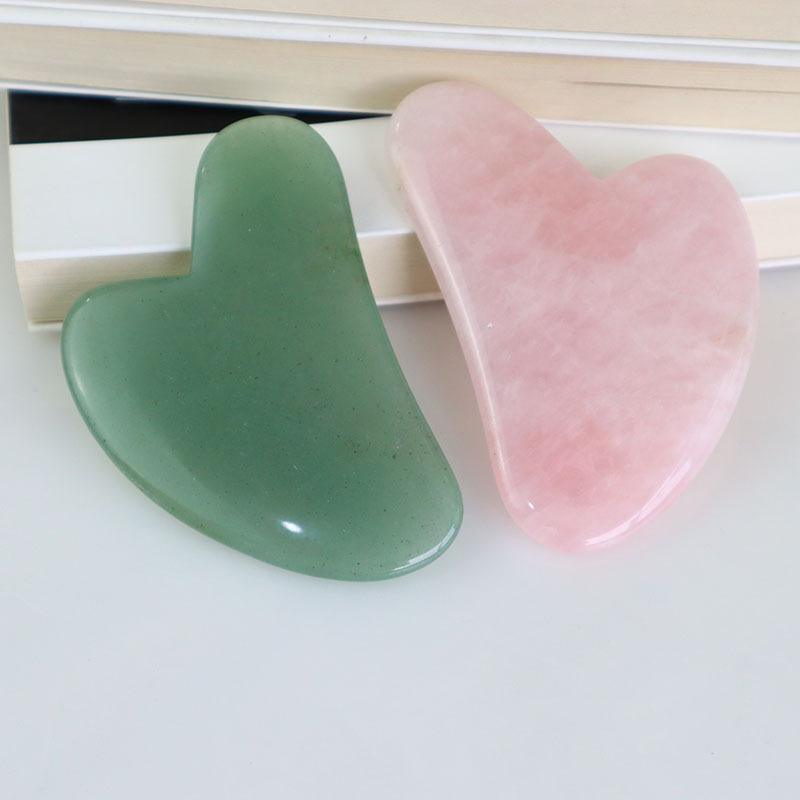 Alat Pijat Guasha Giok Kuarsa  - Gua Sha Tool Rose Quartz ulasan dan harga
