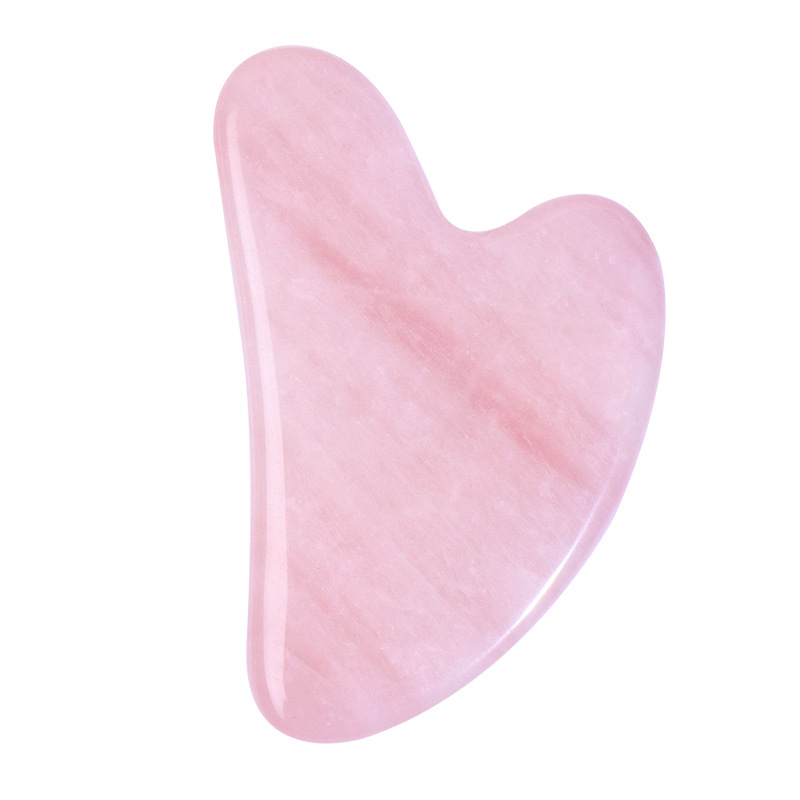Alat Gua Sha Rose Quartz A+ Te - Gua Sha Tool Rose Quartz ulasan dan harga