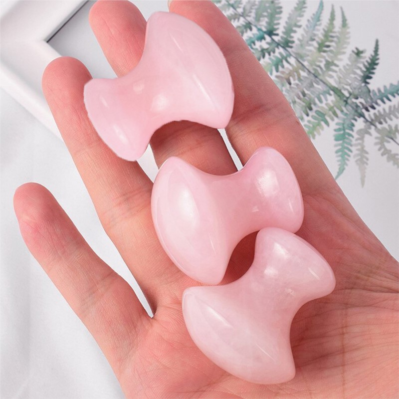 1 Buah Alat Perawatan Kulit Re - Gua Sha Tool Rose Quartz ulasan dan harga