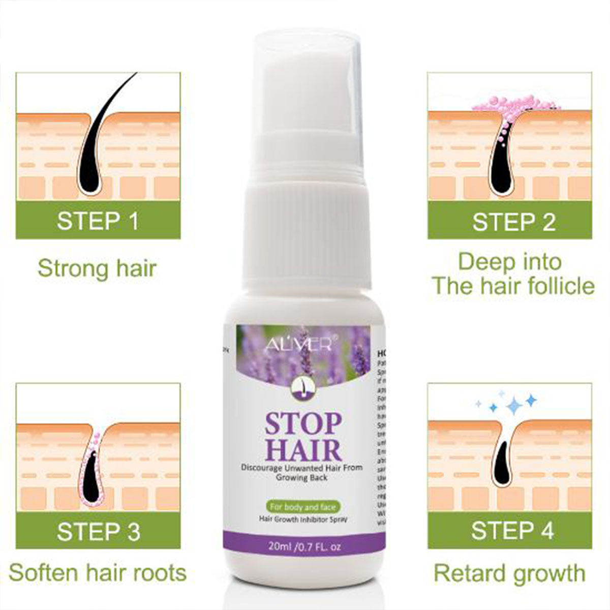 Semprotan penghilang pertumbuh - Hair Removal Cream ulasan dan harga