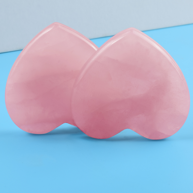 Alat perawatan wajah bentuk ha - Gua Sha Tool Rose Quartz ulasan dan harga